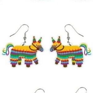 Fun acrylic piñata‎ earrings